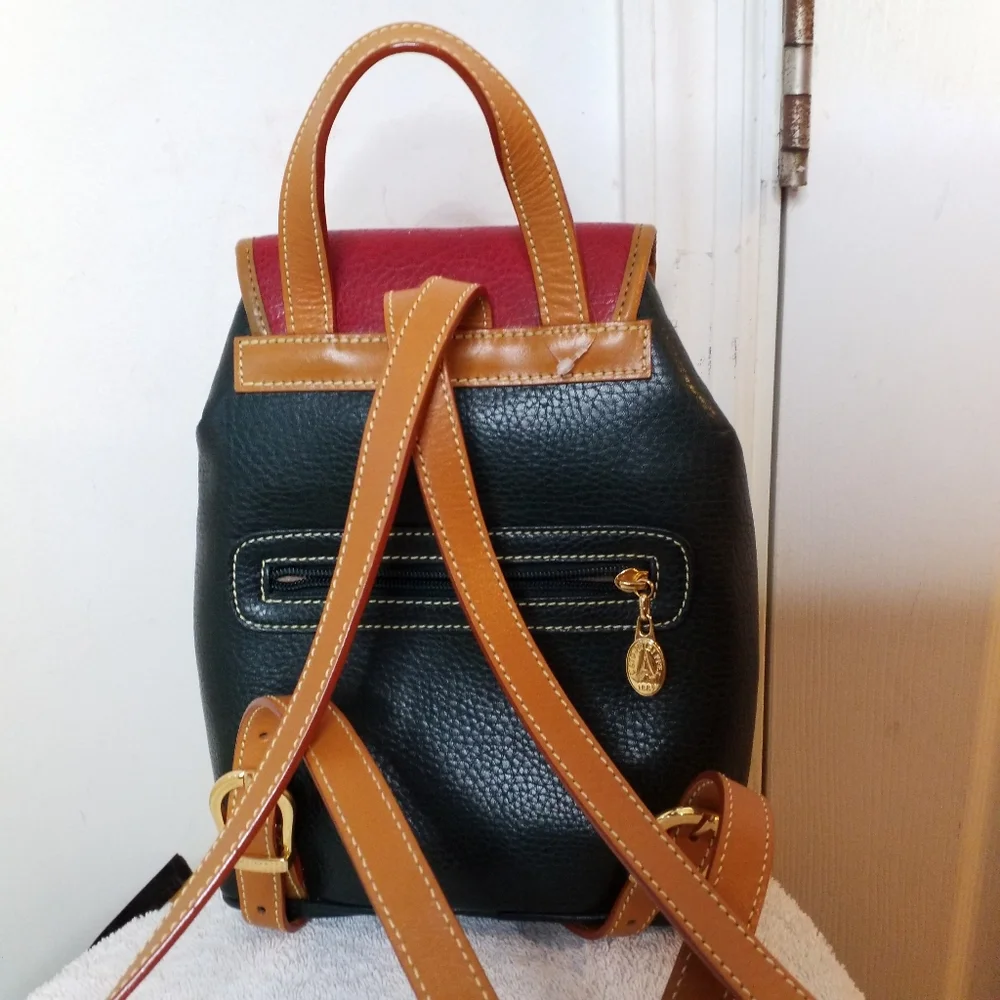La Tour Eiffel 1887 colorblock Leather mini Backpack